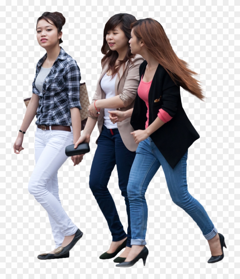 Group Of People Walking Png - Group People Walking Png Clipart