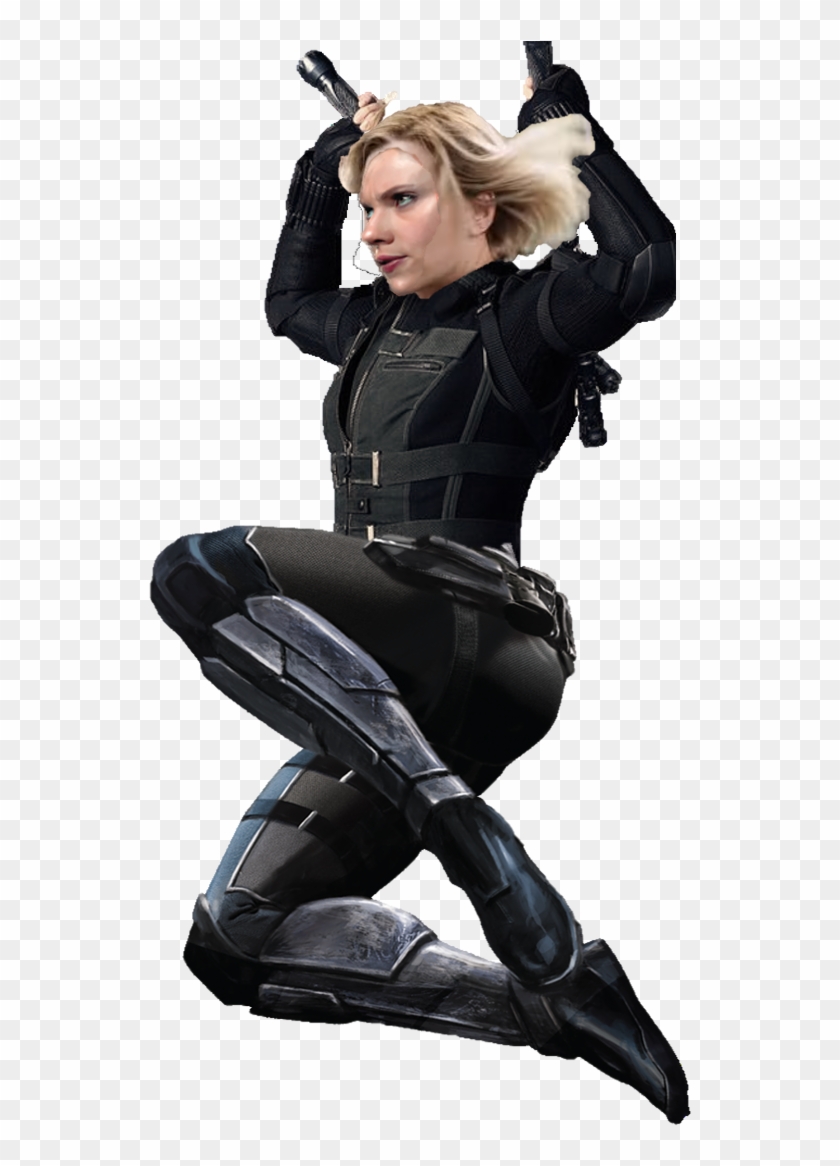 Black Widow Costume, Black Widow Cosplay, Marvel Actors, - Infinity War Black Widow Png Clipart