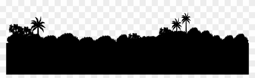Big Image - Bushes Silhouette Png Clipart #16294