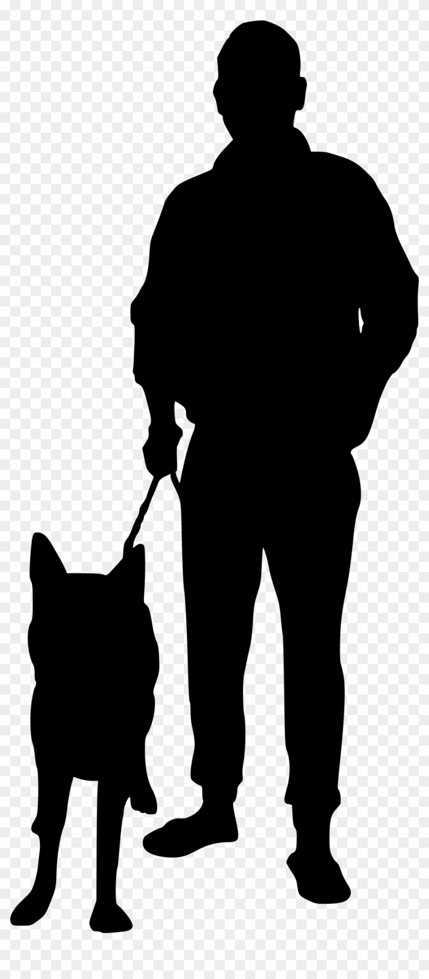 Png File Size - Dog Walking Silhouette Png Clipart #16615