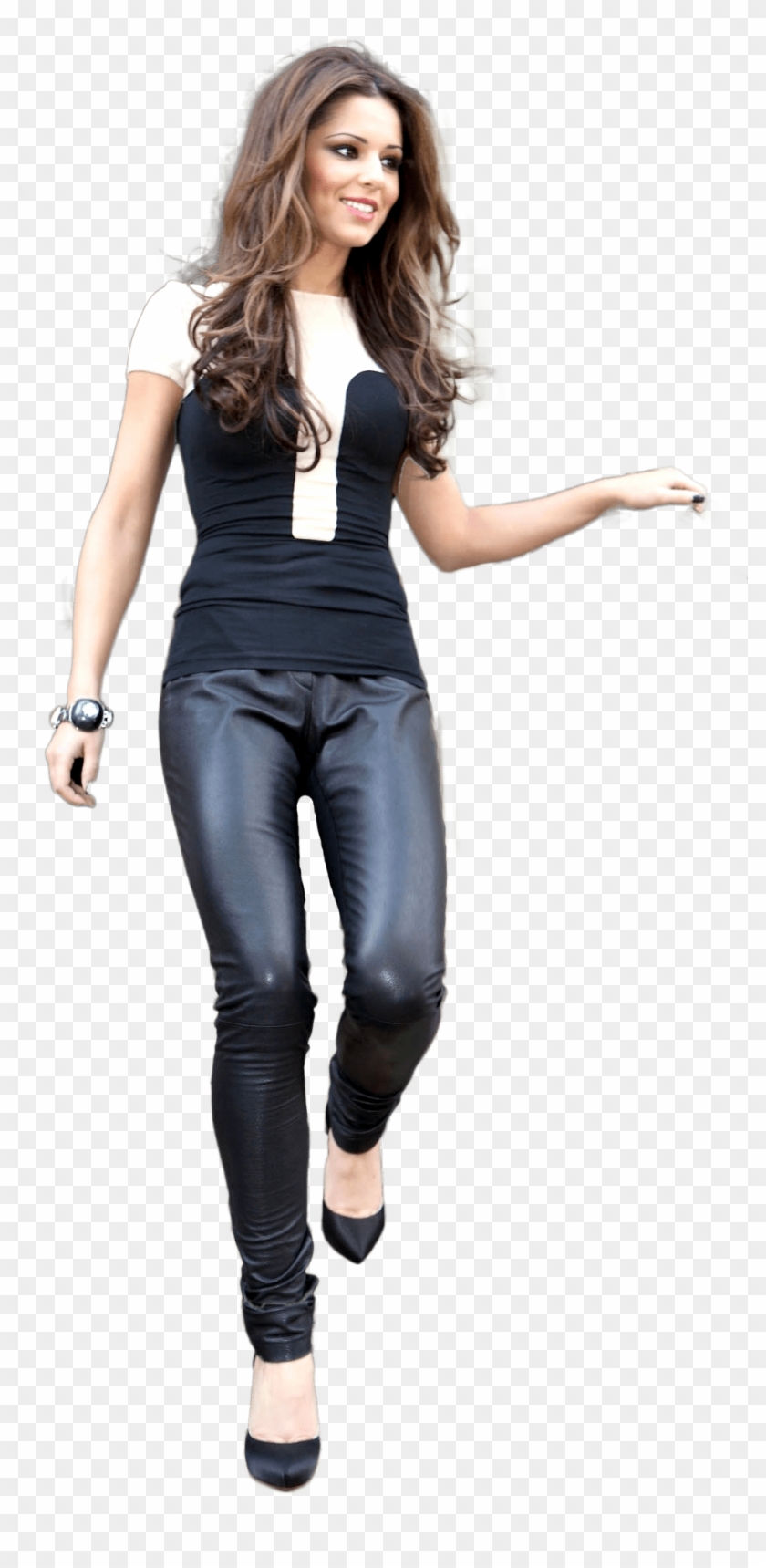 1024 X 2083 25 - Woman Stairs Png Clipart