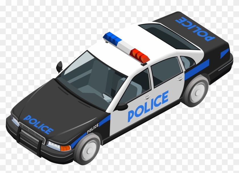 Police Car Clip Art Image - Police Car Vector Isometric - Png Download