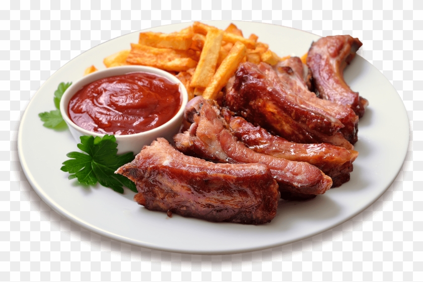 Commercial Cuts Of Pork - Pork Ribs Clipart #16725