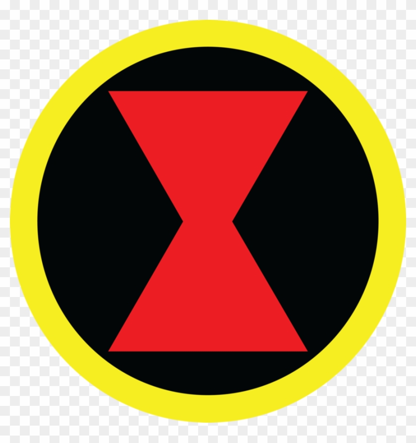 Black Widow Logo Png - Marvel Black Widow Symbol Clipart