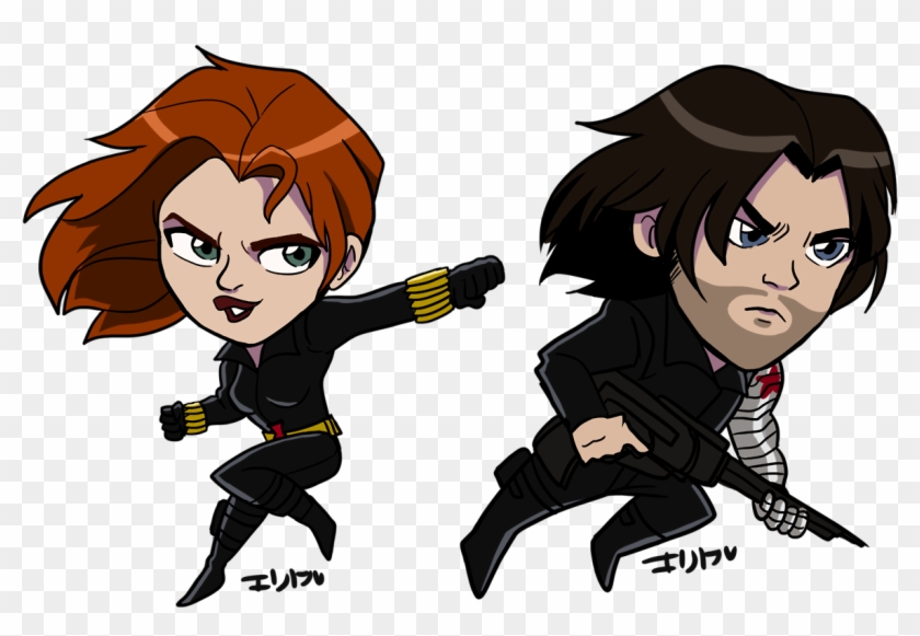 The Winter Soldier - Black Widow Clipart