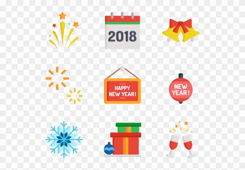 New Year - Happy New Year Png Icon Clipart #17143