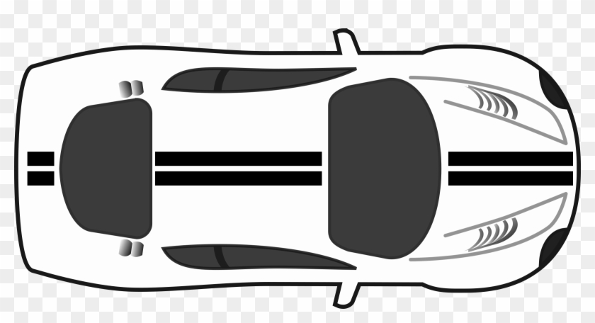 This Free Icons Png Design Of Racing Stripes Car Top - Race Car Down Clip Art Transparent Png