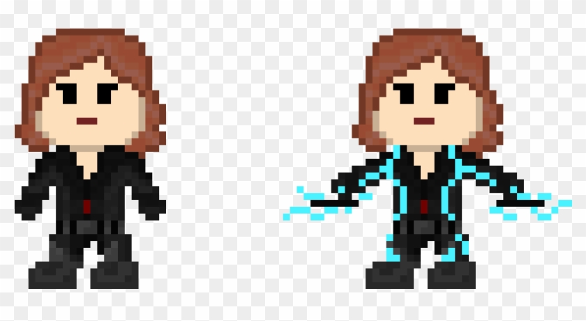 Black Widow - Black Widow Pixel Art Clipart