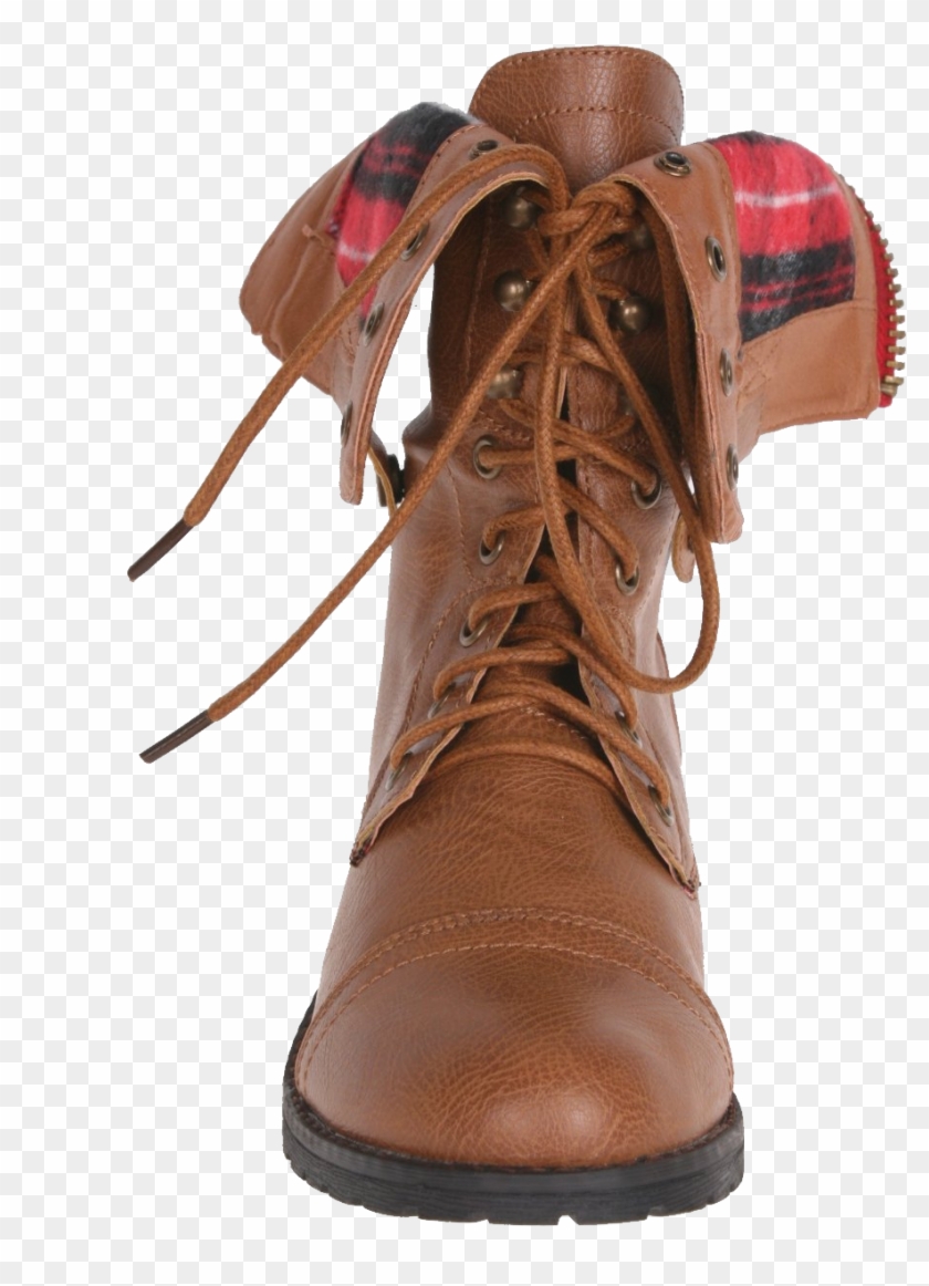 Brown Boots Png Image - Png Woman Shoes Front Clipart #17511