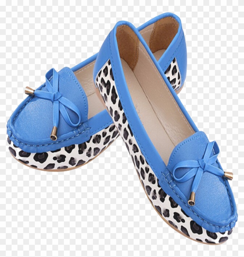 Blue Women Flat Shoes Png - Ladies Shoes Png File Clipart