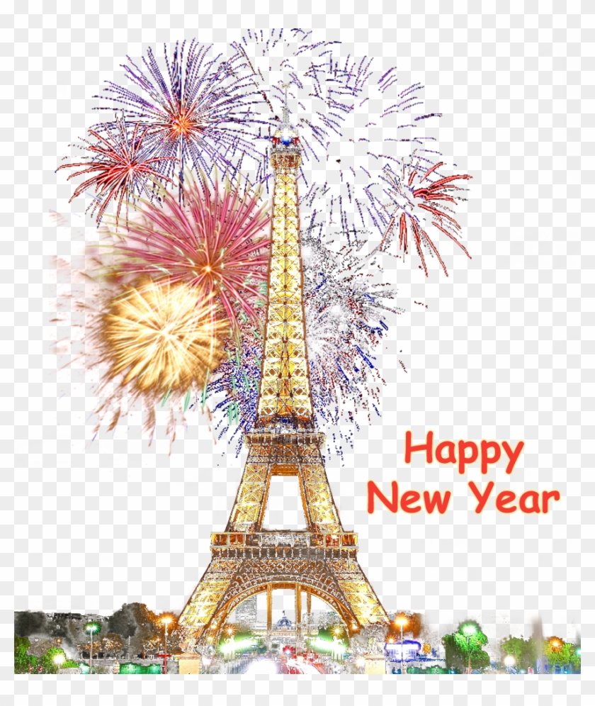Paris Happy New Year No Background Image - Paris Happy New Year Clipart