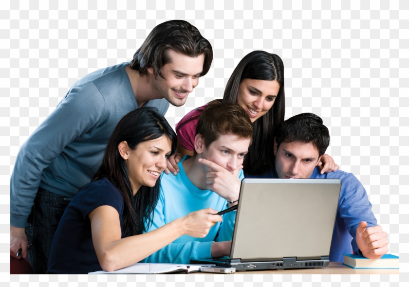 Student Png - Computer Students Png Clipart