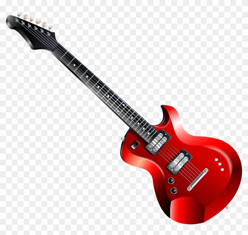 Red Electric Guitar Png Clipart - Guitar Png Transparent Png #18042