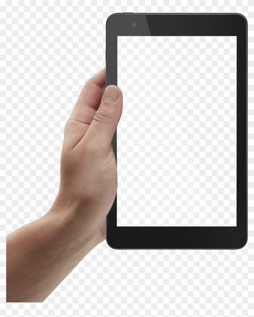 Hand Holding Ipad Transparent Clipart