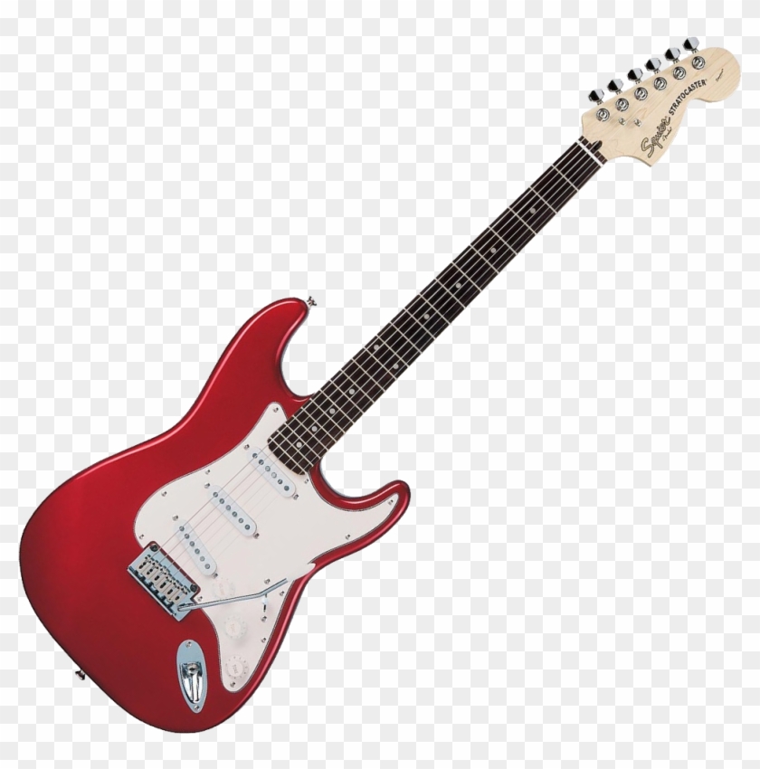 Electric Guitar Png Image - Squier Affinity Jazz Bass Race Red Clipart