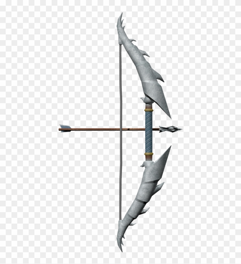 Bow And Arrow Png - Longbow Clipart #18179