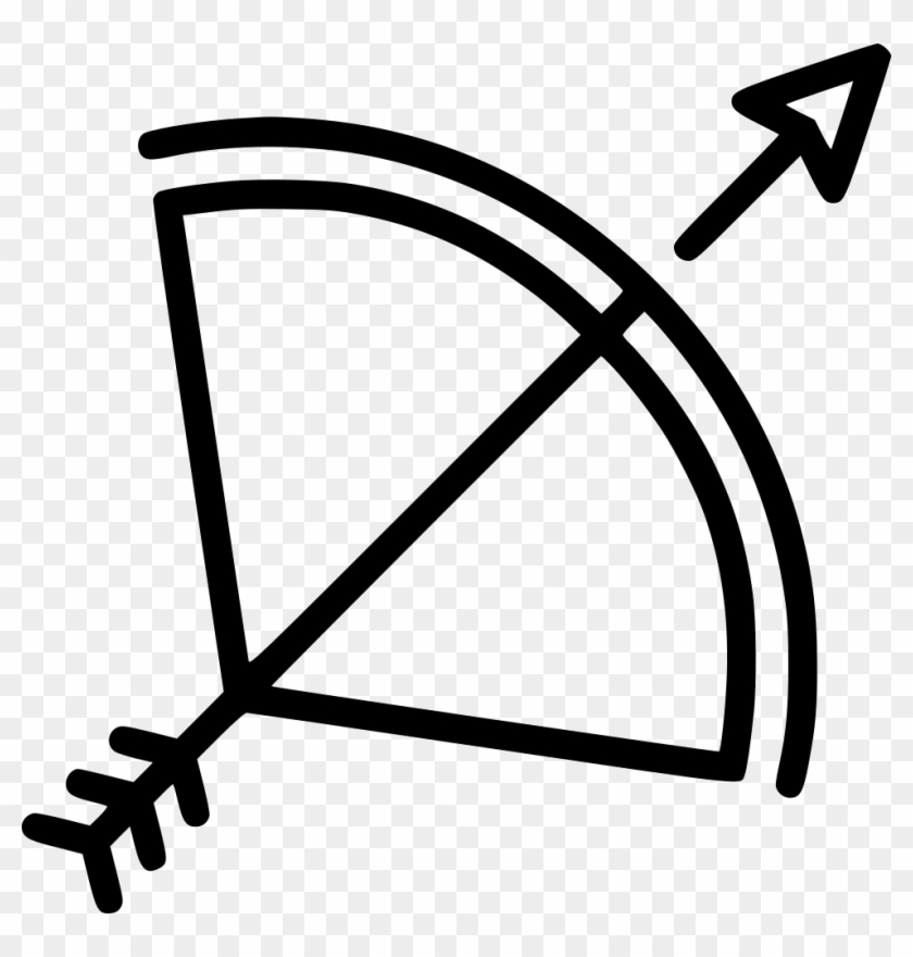 Bow Arrow Comments - Bow And Arrow Icon Clipart #18290