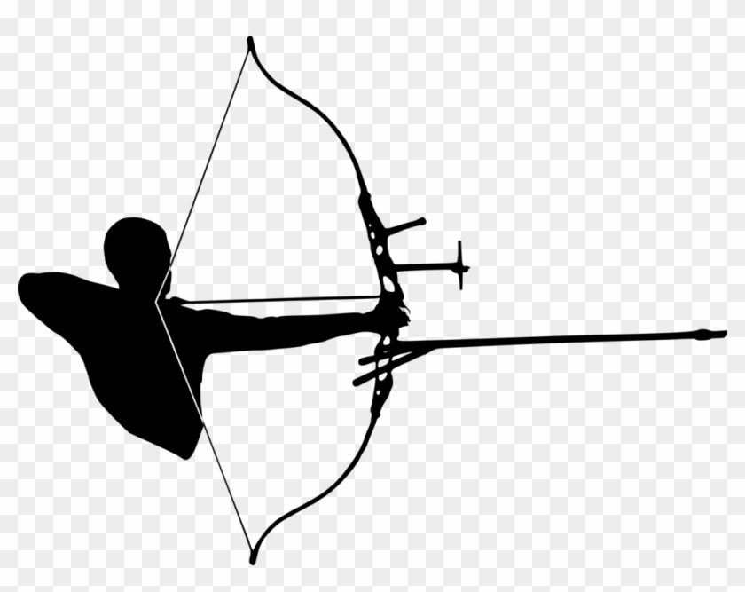 Target Archery Bow And Arrow Recurve Bow Bowhunting - Archery Png Clipart #18309