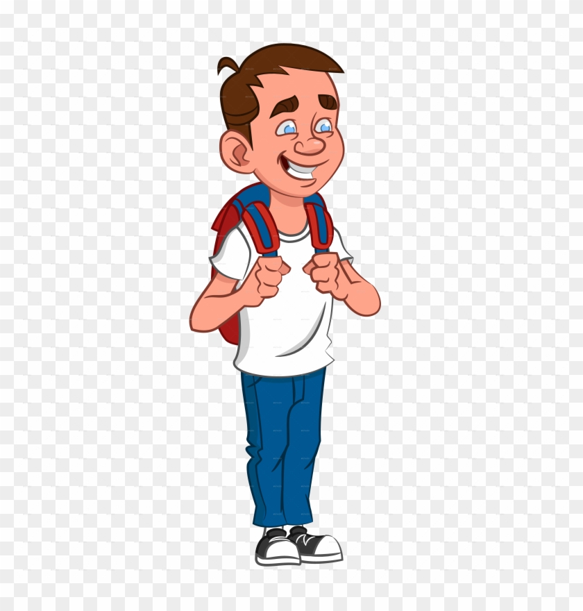 Cute School Boy - Schoolboy Png Clipart #18496