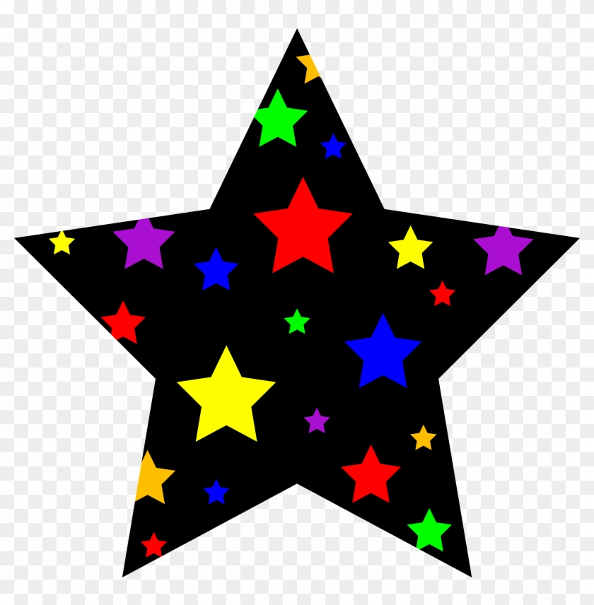 Colorful Starry Star Symbol - Star Clipart - Png Download