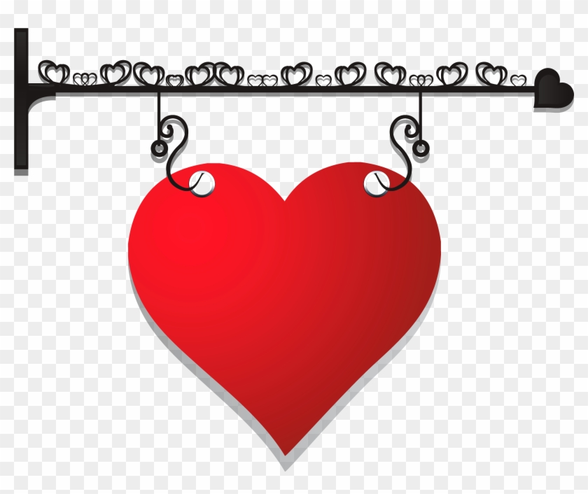 Png Image Hanging Heart Clipart #18543