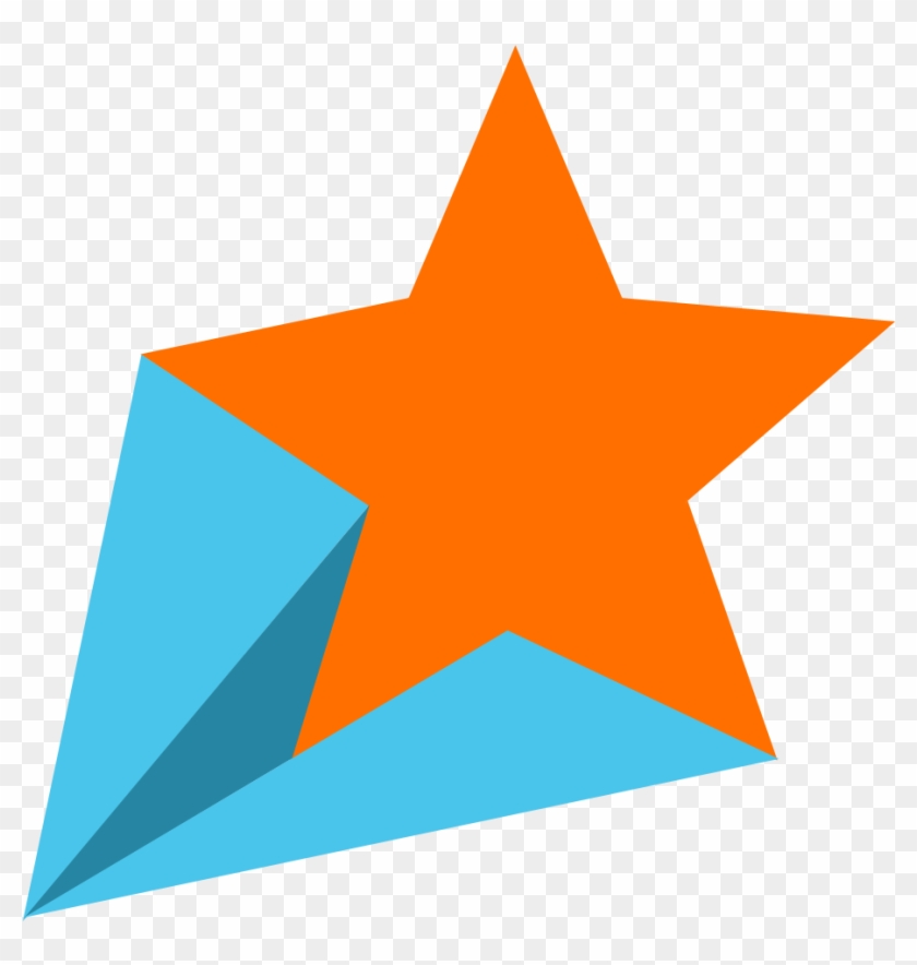 Shooting Star Clipart Png - Star Png Orange Transparent Png #18561