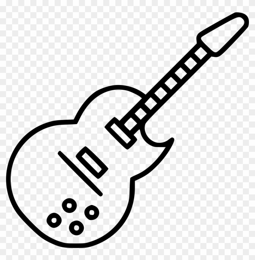 Electric Guitar Comments - White Electric Guitar Icon Png Clipart #18728