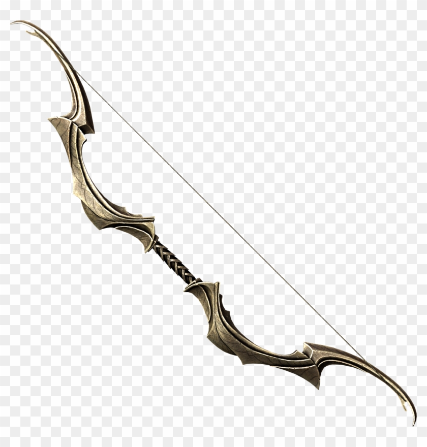 Drawn Elf Bow Arrow - Medieval Bows Clipart