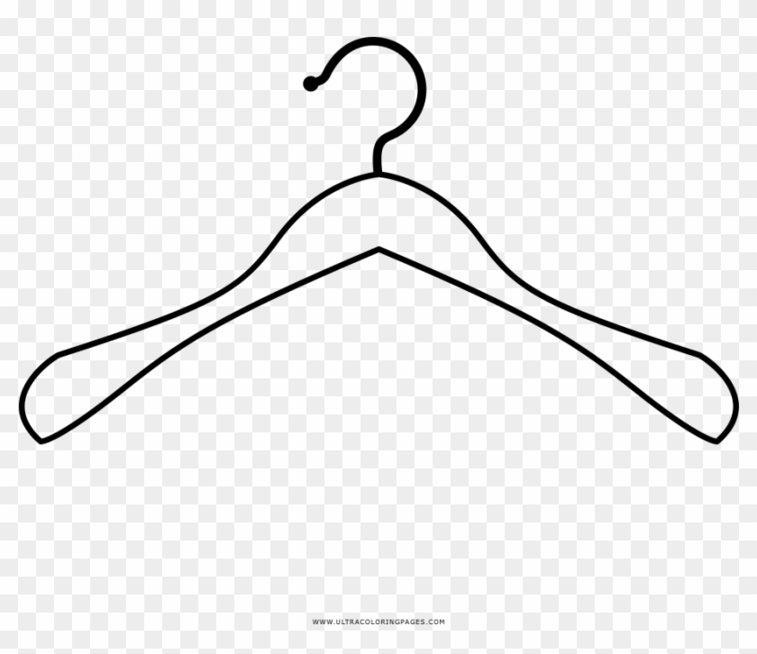 Transparent Stock Point Clothes Art Angle Transprent - Hanger Clipart Black And White - Png Download #18993