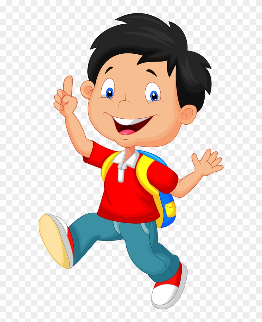 4 - Cartoon Picture School Boy Clipart