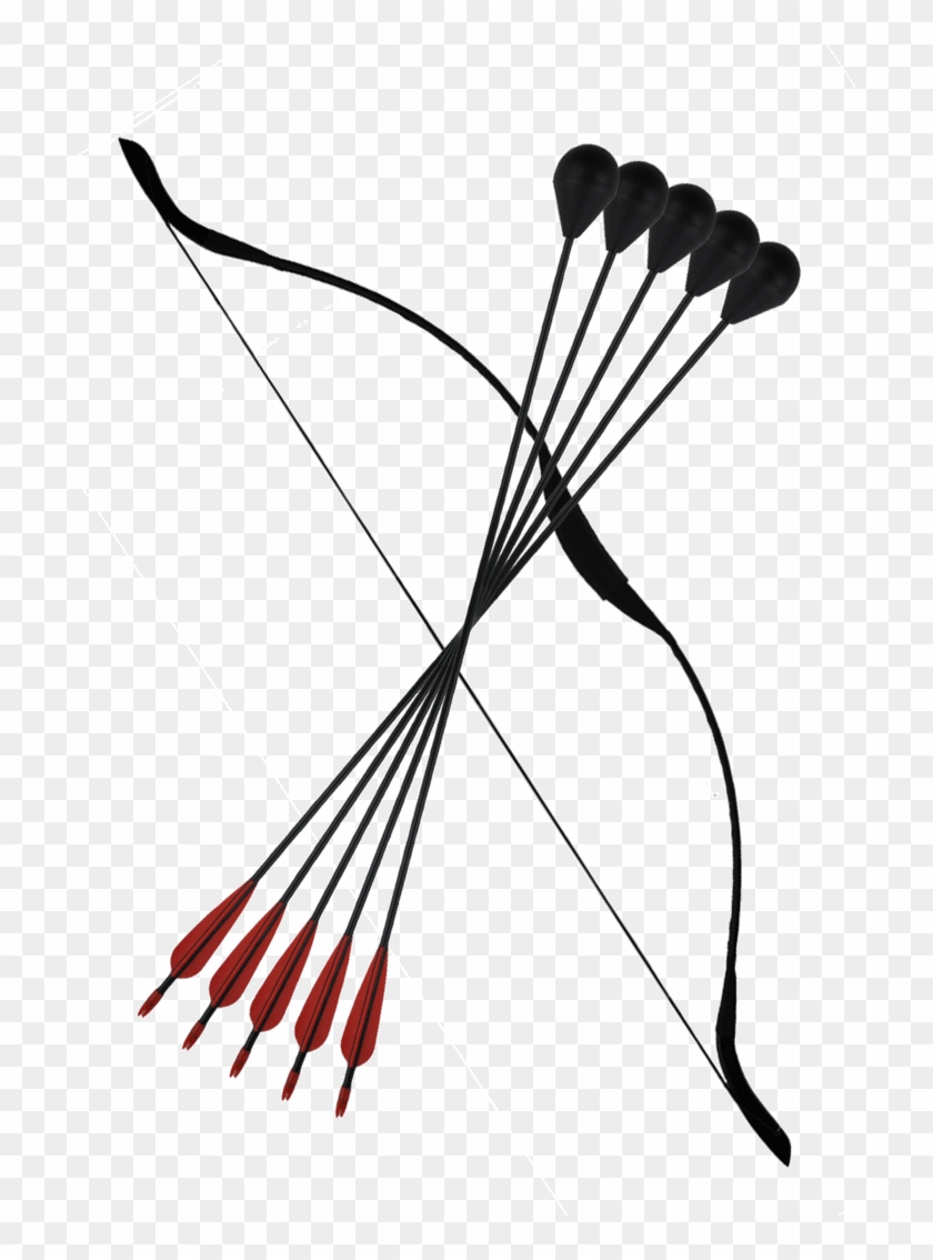 Weapon Clipart Archery - Larp Bow And Arrows - Png Download