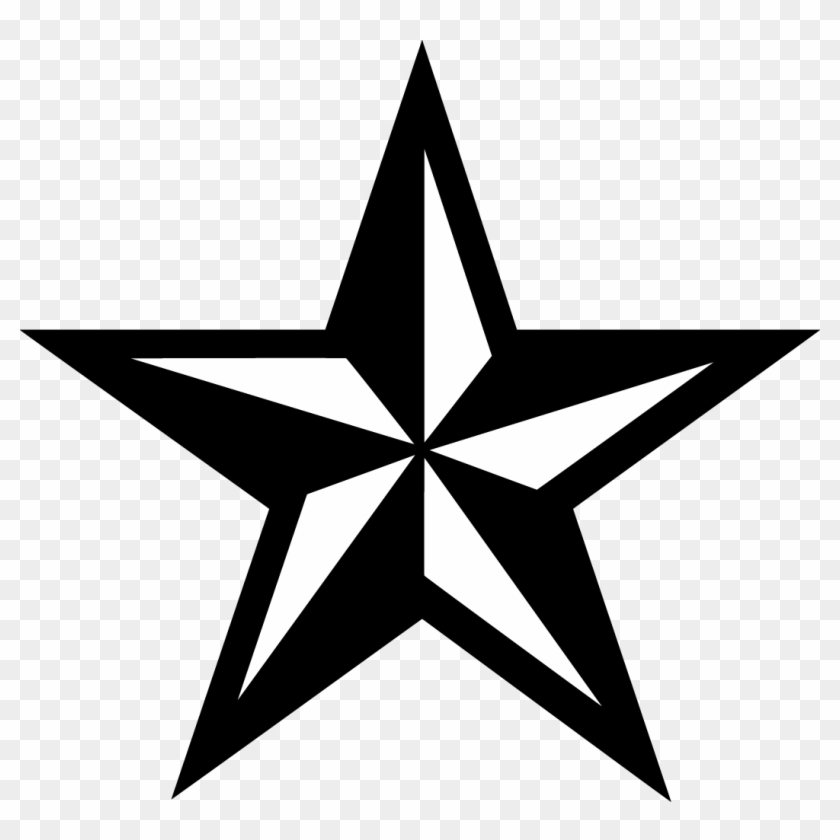 Black Star Clipart - Texas Star Png Transparent Png