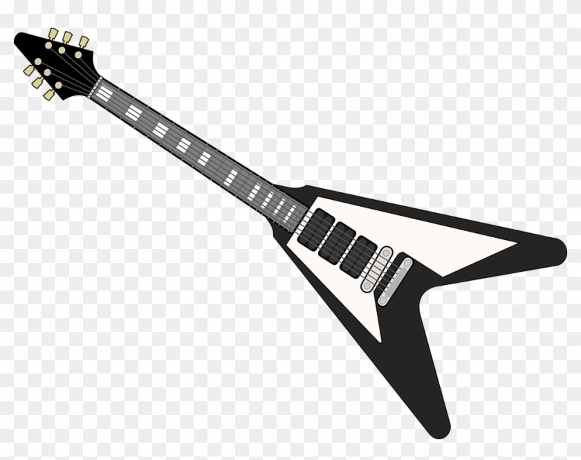 Rock Guitar Png Photo - Flying V Guitar Vector Clipart