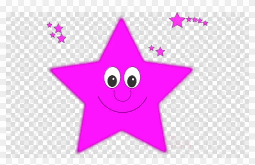 Cute Star Clipart Drawing Clip Art - Black Star Transparent Background - Png Download