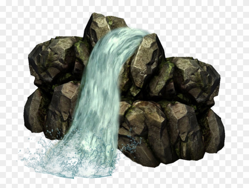 Rock Png Transparent Images - Waterfall Png Clipart #19720