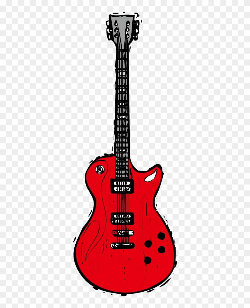 Red Electric Guitar Png Pic - Electric Guitar Clipart
