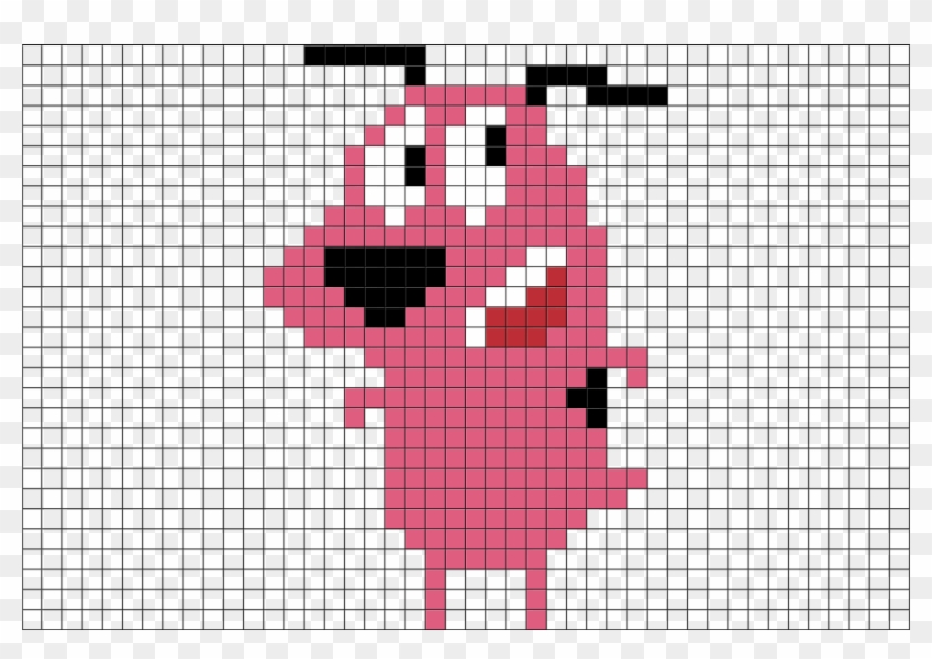 Courage The Cowardly Dog Pixel Art Clipart #100340