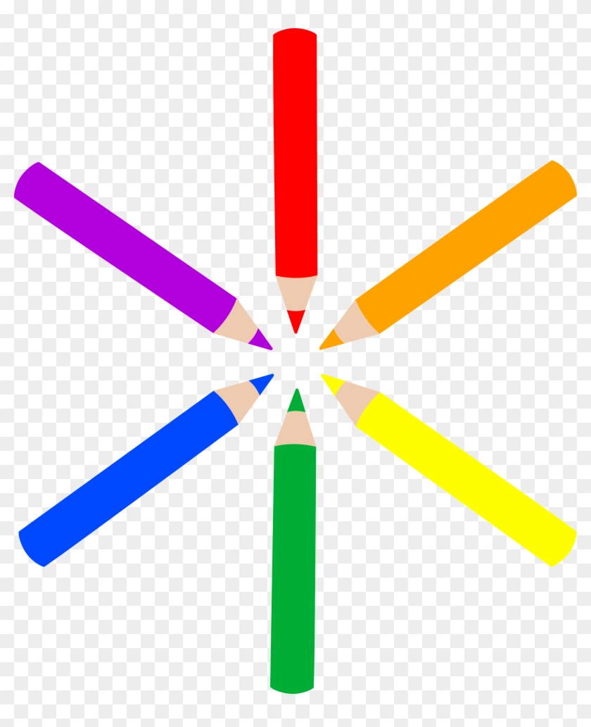 3163 X 3737 7 - Colored Pencils Clip Art - Png Download #100368