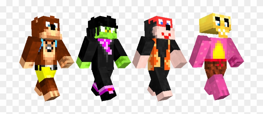 Skinpack1 Skinlineup 04 Banjokazooie - Banjo Minecraft Clipart