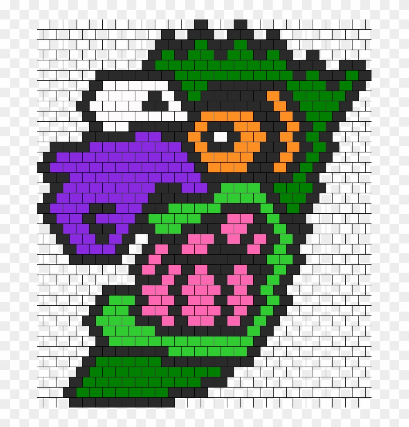 Ooga Booga Mask From Courage The Cowardly Dog Bead - Courage The Cowardly Dog Perler Clipart