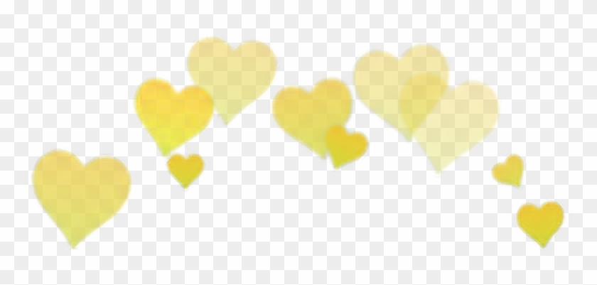 Yellow Sticker - Heart Png Aesthetic Clipart