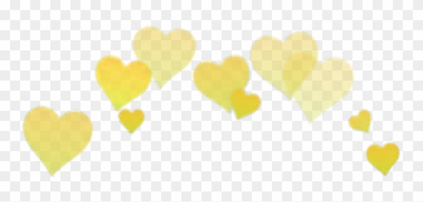 Yellow Sticker - Heart Png Aesthetic Clipart #100621