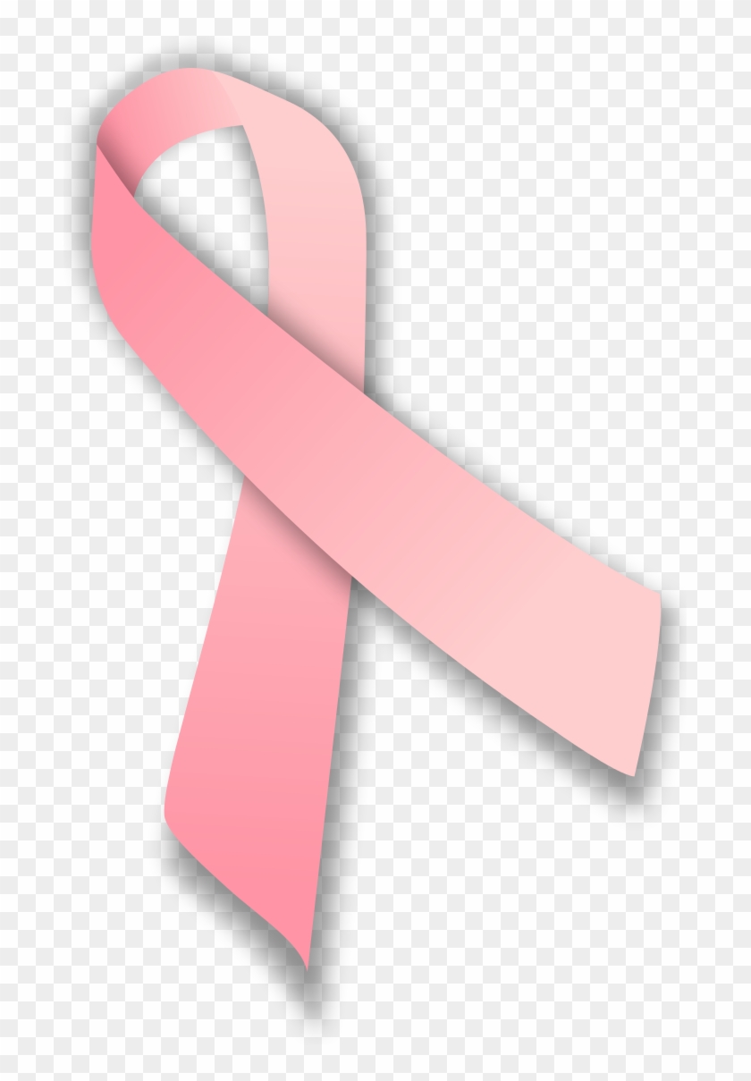 File - Pink Ribbon - Svg - Light Pink Breast Cancer Ribbon Clipart