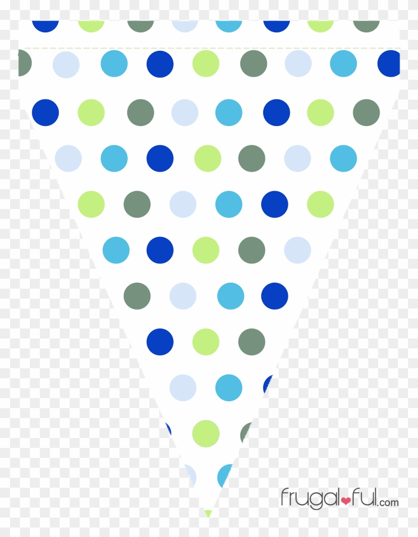Free Printable Blue & Green Triangle Banner Template - Pennon Clipart