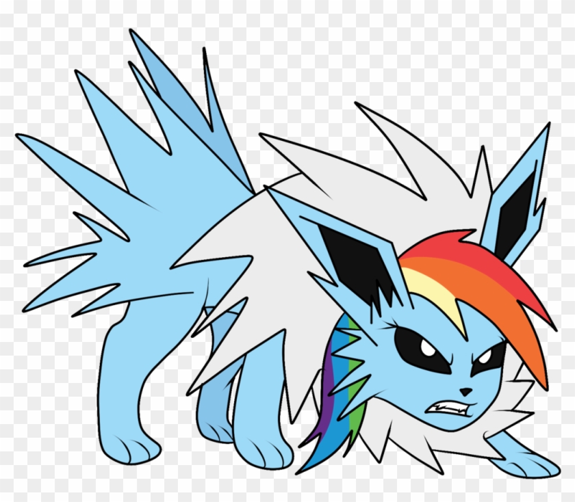 Novaspark, Jolteon, Pokémon, Rainbow Dash, Safe, Solo - Rainbow Dash Jolteon Clipart #100872