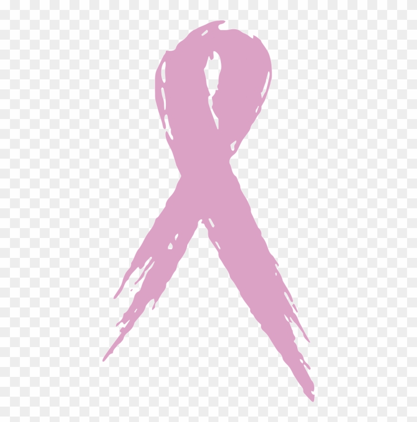Logo Cancer De Mama Png - Breast Cancer Ribbon Painted Clipart #100921