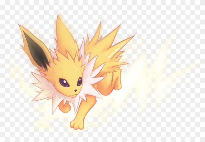 #135 Jolteon Used Thunderbolt And Discharge - Anime Clipart #101201