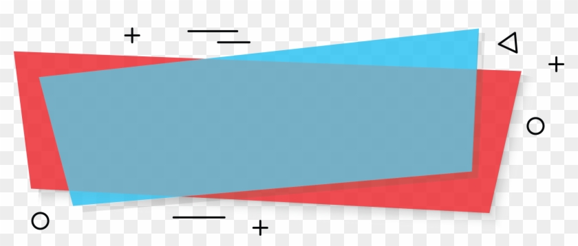 Blue Banner Red Background Banner With Abstract - Cross Clipart