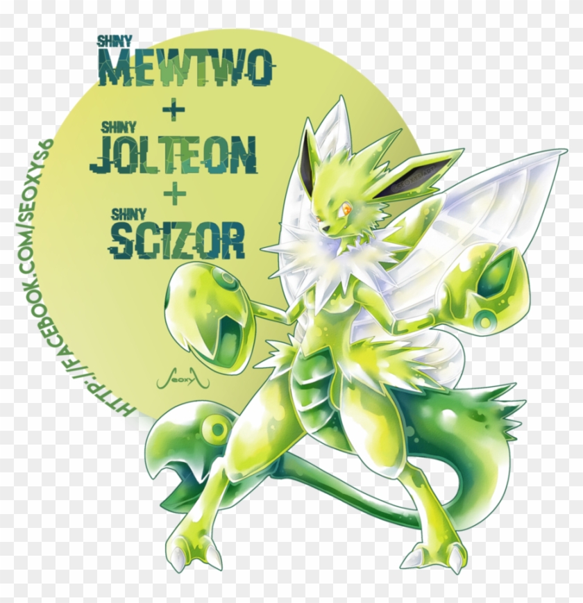 Shiny Mewtwo X Shiny Jolteon X Shiny Scizor By Seoxys6 Clipart #101779