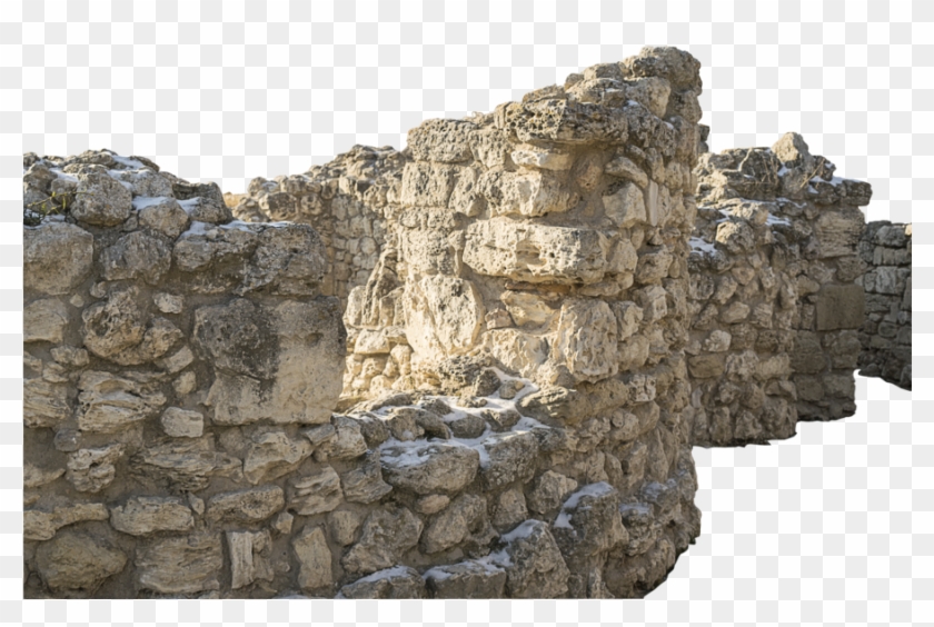 Ruins Drawing Stone Wall - Stone Wall Clipart